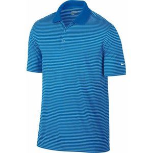 Nike Golf Dri Fit Polo XXL Victory Stripe Blue